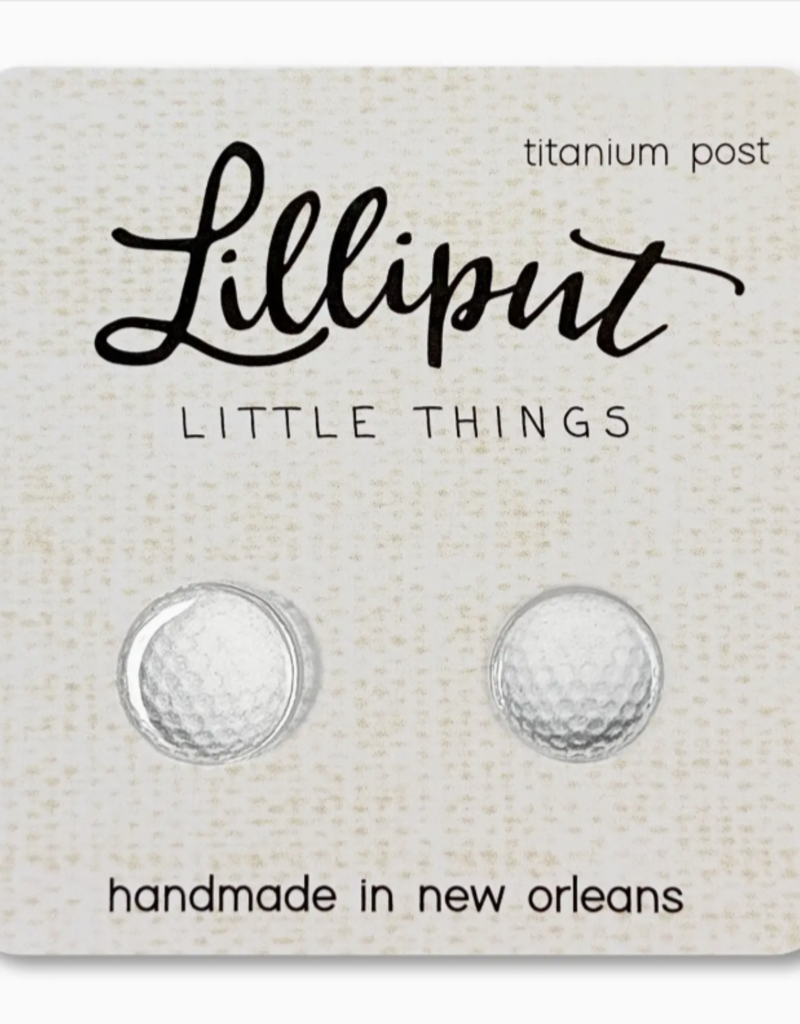Lilliput Golf Ball Earrings