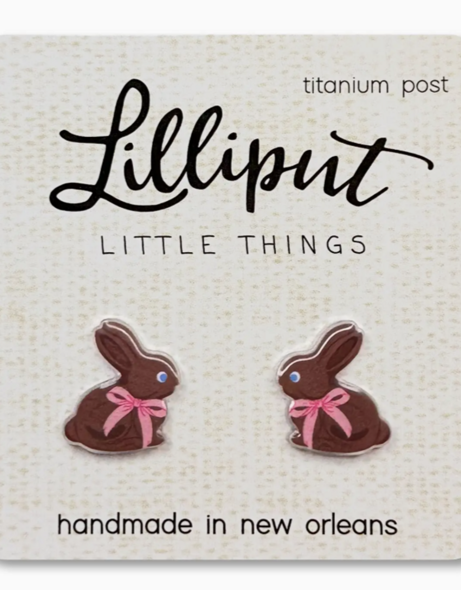 Lilliput Chocolate Easter Bunny Earrings