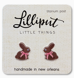 Lilliput Chocolate Easter Bunny Earrings