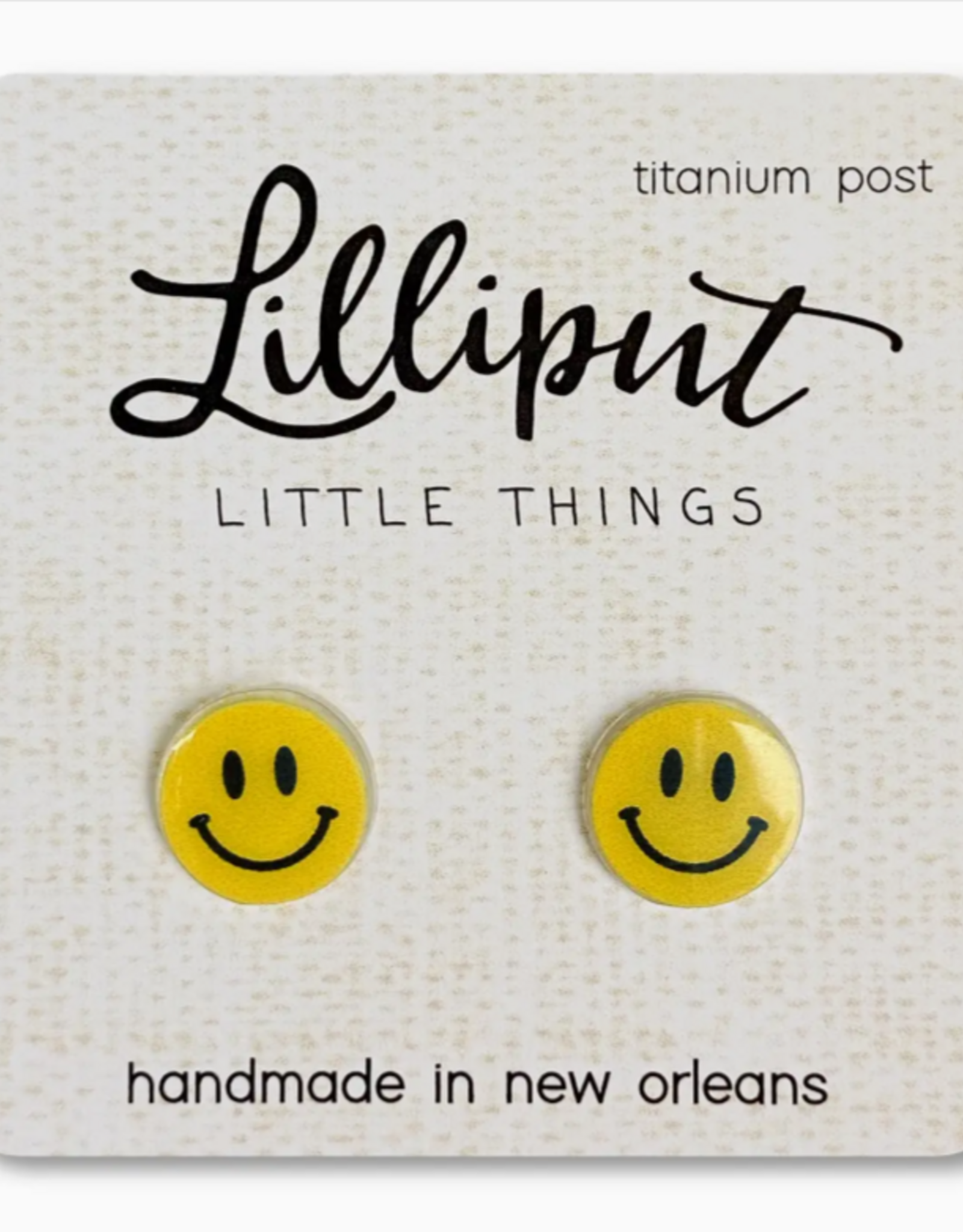 Lilliput Happy Face Earrings
