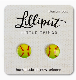 Lilliput Softball Earrings