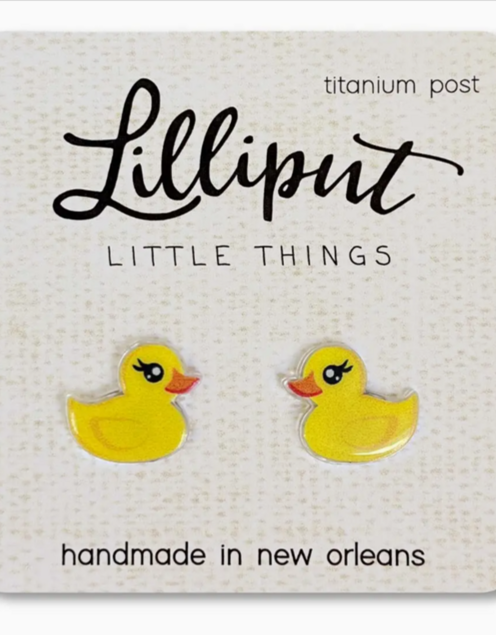 Lilliput Rubber Ducky Earrings