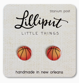 Lilliput Basketball Earrings