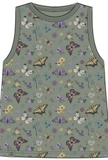 Life Is Good Women's Butterfly Garden Pattern Crusher Boxy Tank