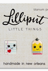 Lilliput Paper & Pencil Earrings