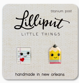 Lilliput Paper & Pencil Earrings
