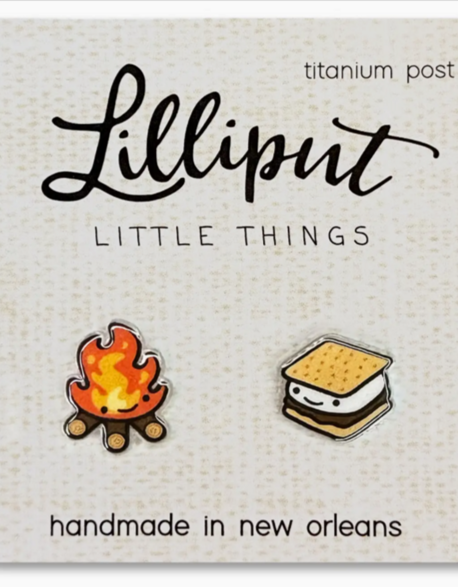 Lilliput Campfire & Smores Earrings