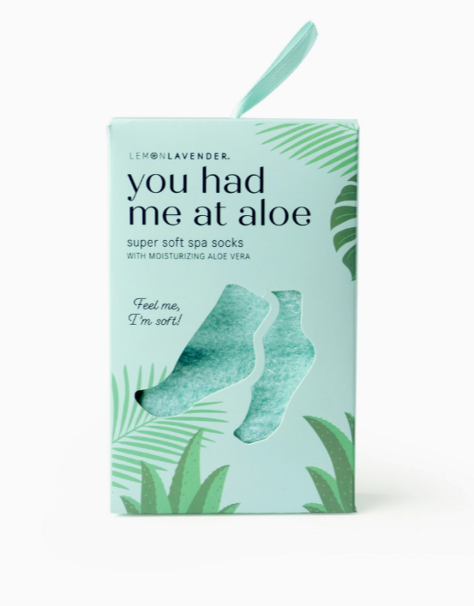Lemon Lavender You Had Me At Aloe Super Soft Spa Socks