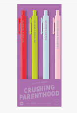 Talking Out of Turn Jotter Pen Set 4 Pack - Crushing Parenthood