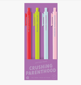 Talking Out of Turn Jotter Pen Set 4 Pack - Crushing Parenthood