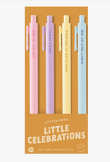 Talking Out of Turn Jotter Pen Set 4 Pack - Little Celebrations