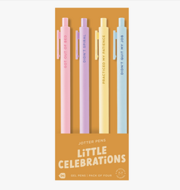 Talking Out of Turn Jotter Pen Set 4 Pack - Little Celebrations