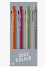 Talking Out of Turn Jotter Pen Set 4 Pack - Cozy Reader