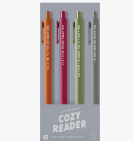 Talking Out of Turn Jotter Pen Set 4 Pack - Cozy Reader