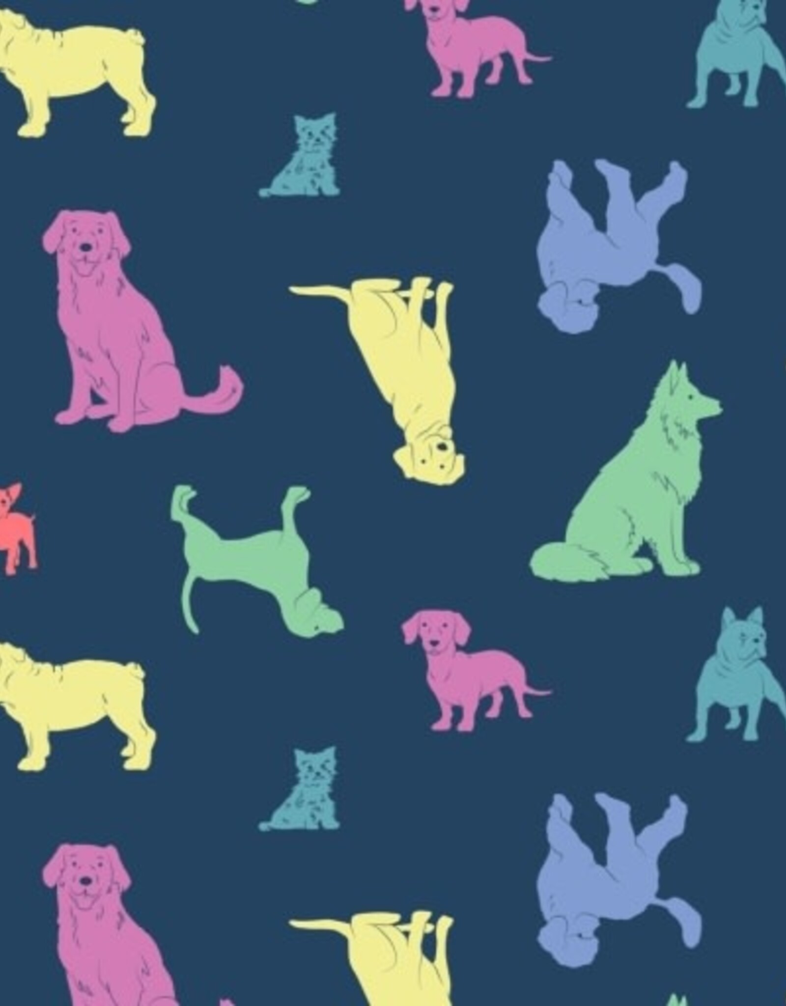 Life Is Good Playful Dog Pattern Roll and Go Tote