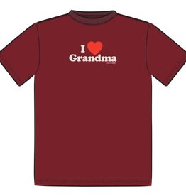 Life Is Good I Heart Grandma Short Sleeve Toddler Crusher Tee