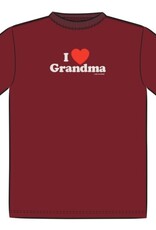 Life Is Good I Heart Grandma Short Sleeve Toddler Crusher Tee