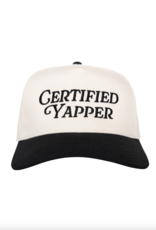 Katydid Certified Yapper Two-Toned Vintage Hat - Black & Tan