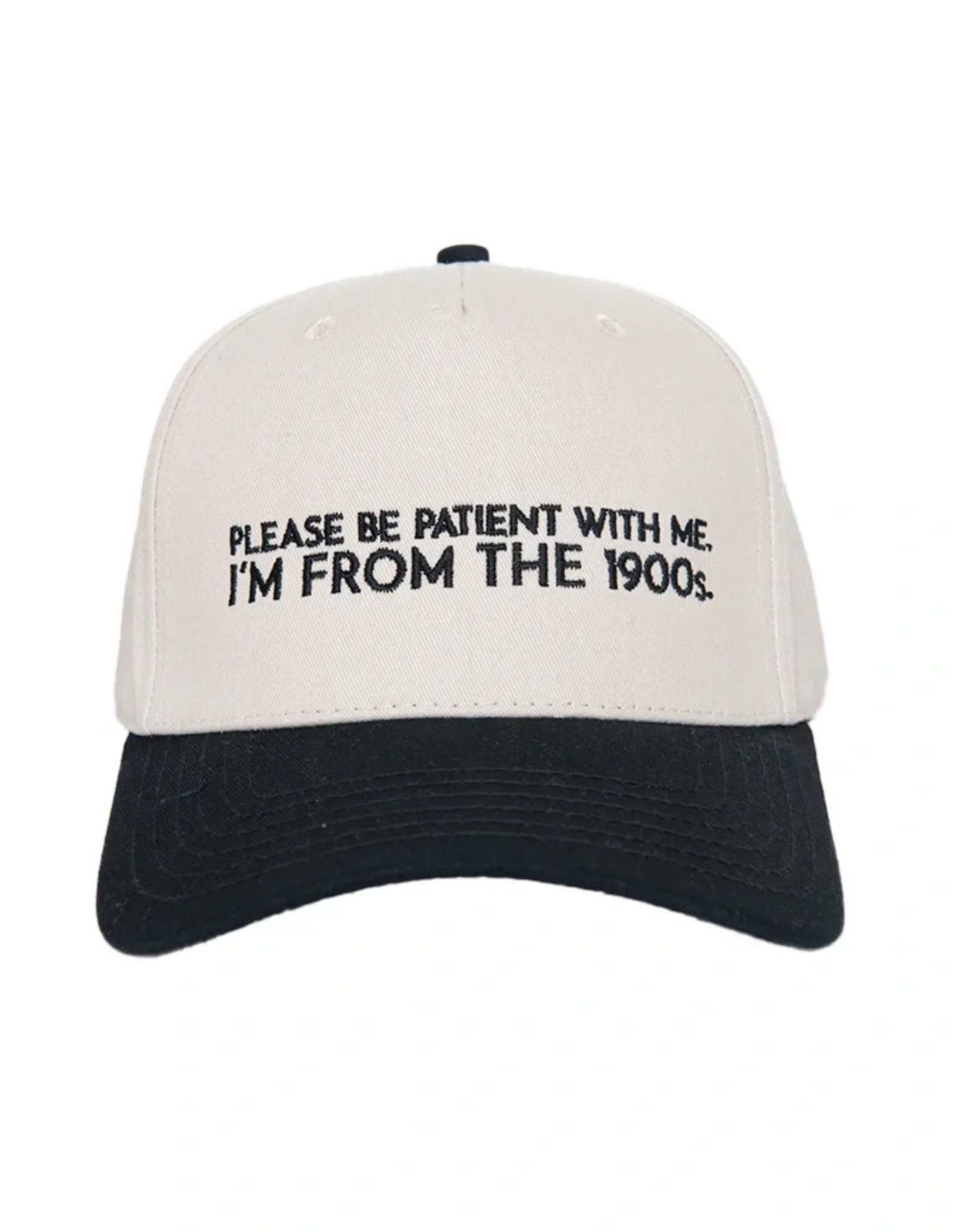 Katydid Please Be Patient With Me I'm From The 1900s Trucker Hat - Black & Tan
