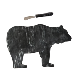 Park Designs Bear Marble Cutting Board with Spreader