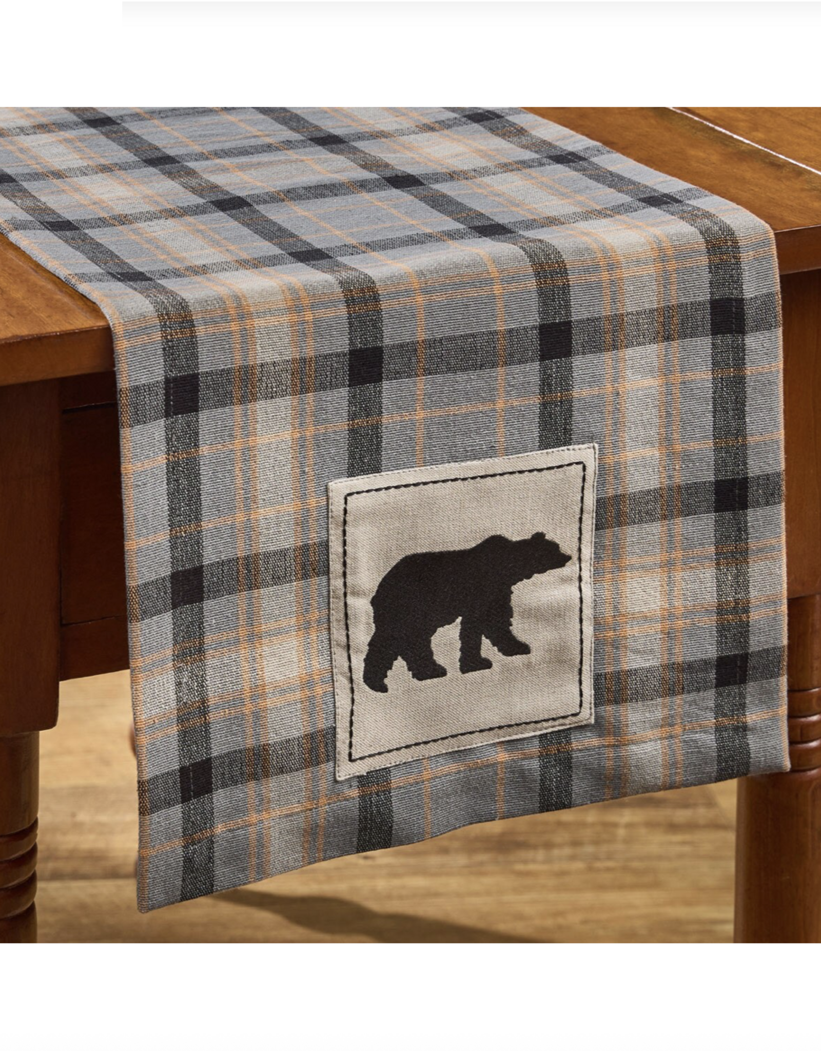 Park Designs 36" Table Runner - Black Oak Plaid