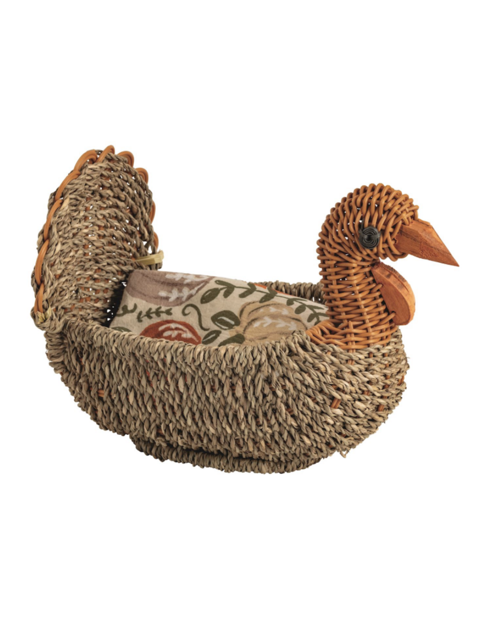 Mudpie Turkey Basket & Towel Set