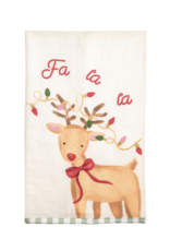 Mudpie Reindeer Whimsy Christmas Towel