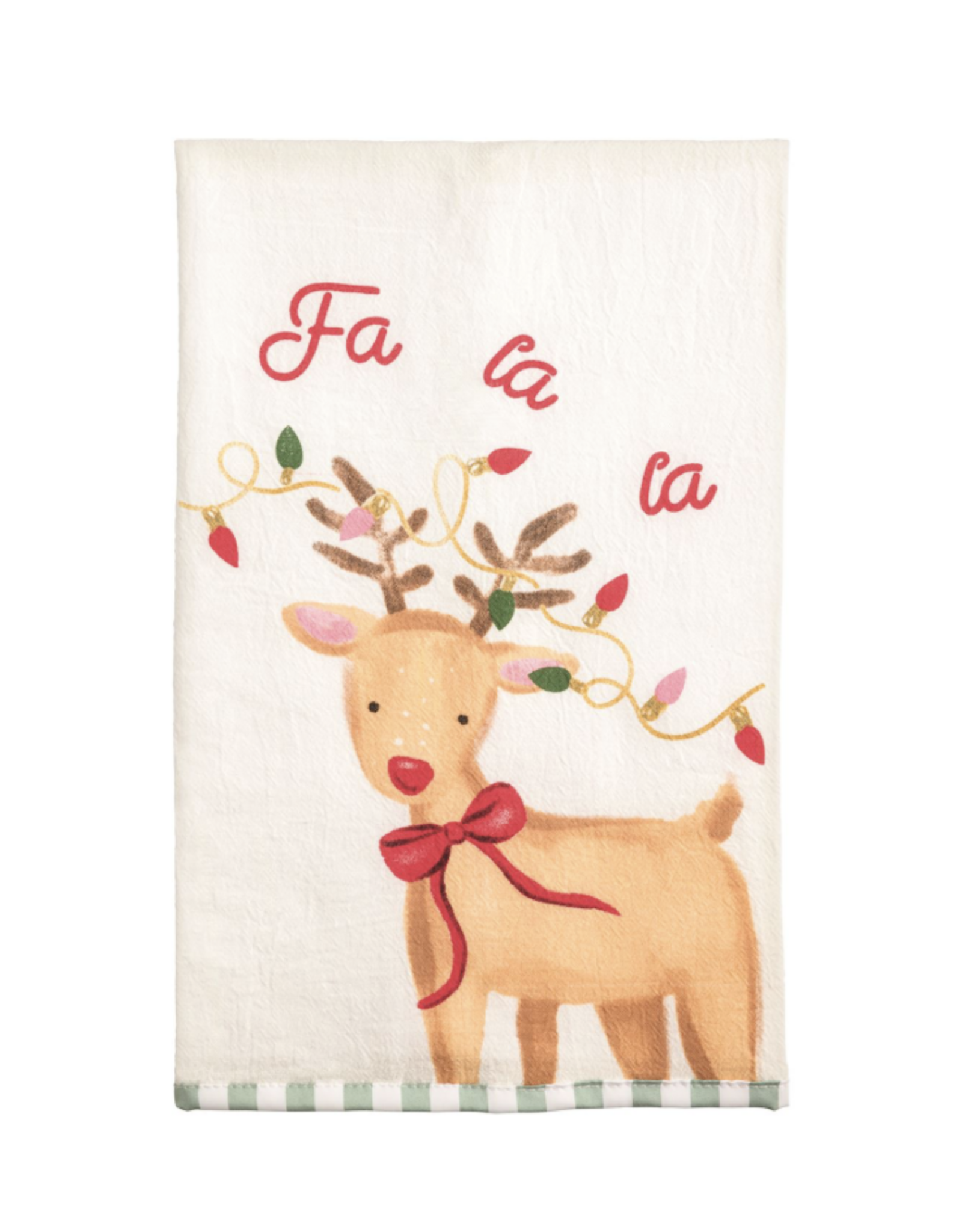 Mudpie Reindeer Whimsy Christmas Towel