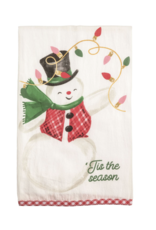 Mudpie Snowman Whimsy Christmas Towel