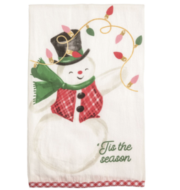 Mudpie Snowman Whimsy Christmas Towel