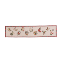 Mudpie 12 Days Of Christmas Table Runner