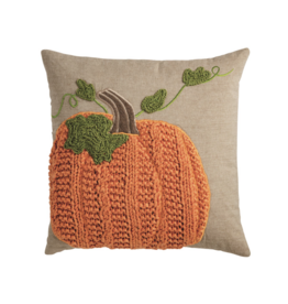 Mudpie Square Pumpkin Vine Pillow