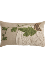 Mudpie Lumbar Pumpkin Vine Pillow