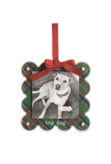 Mudpie Top Dog Tartan Photo Ornament