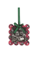Mudpie The Grands Tartan Photo Ornament