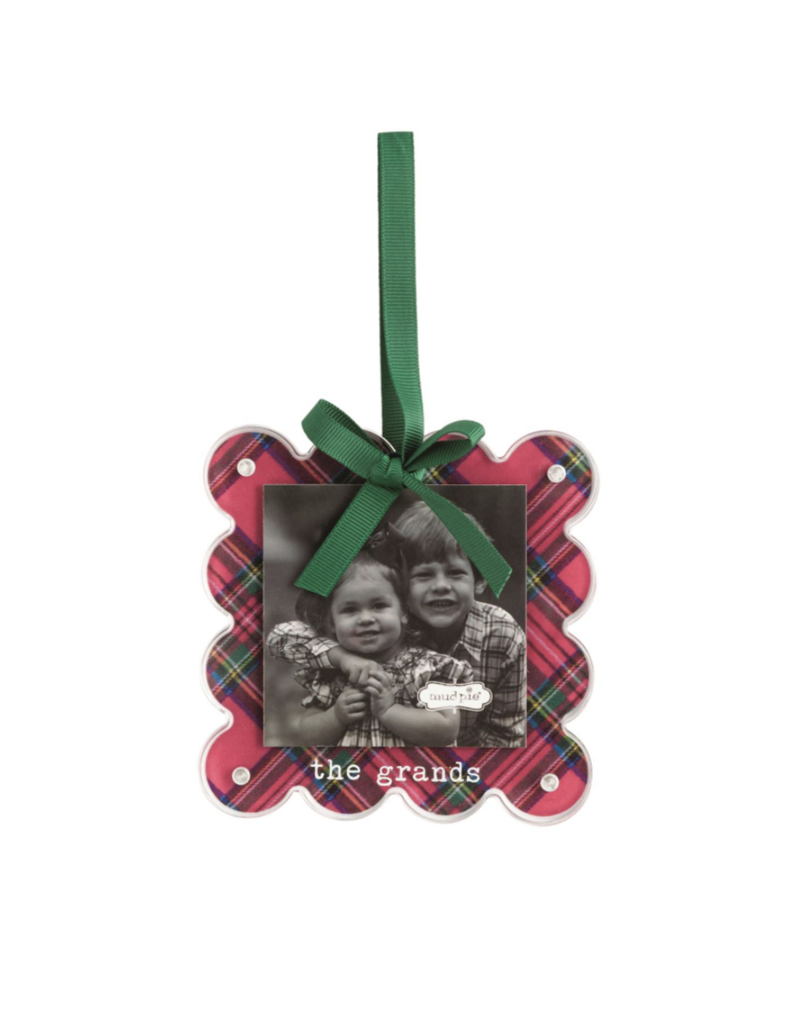 Mudpie The Grands Tartan Photo Ornament