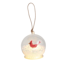 Mudpie Cardinal Light-Up Ball Ornament