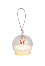 Mudpie Santa Light-Up Ball Ornament