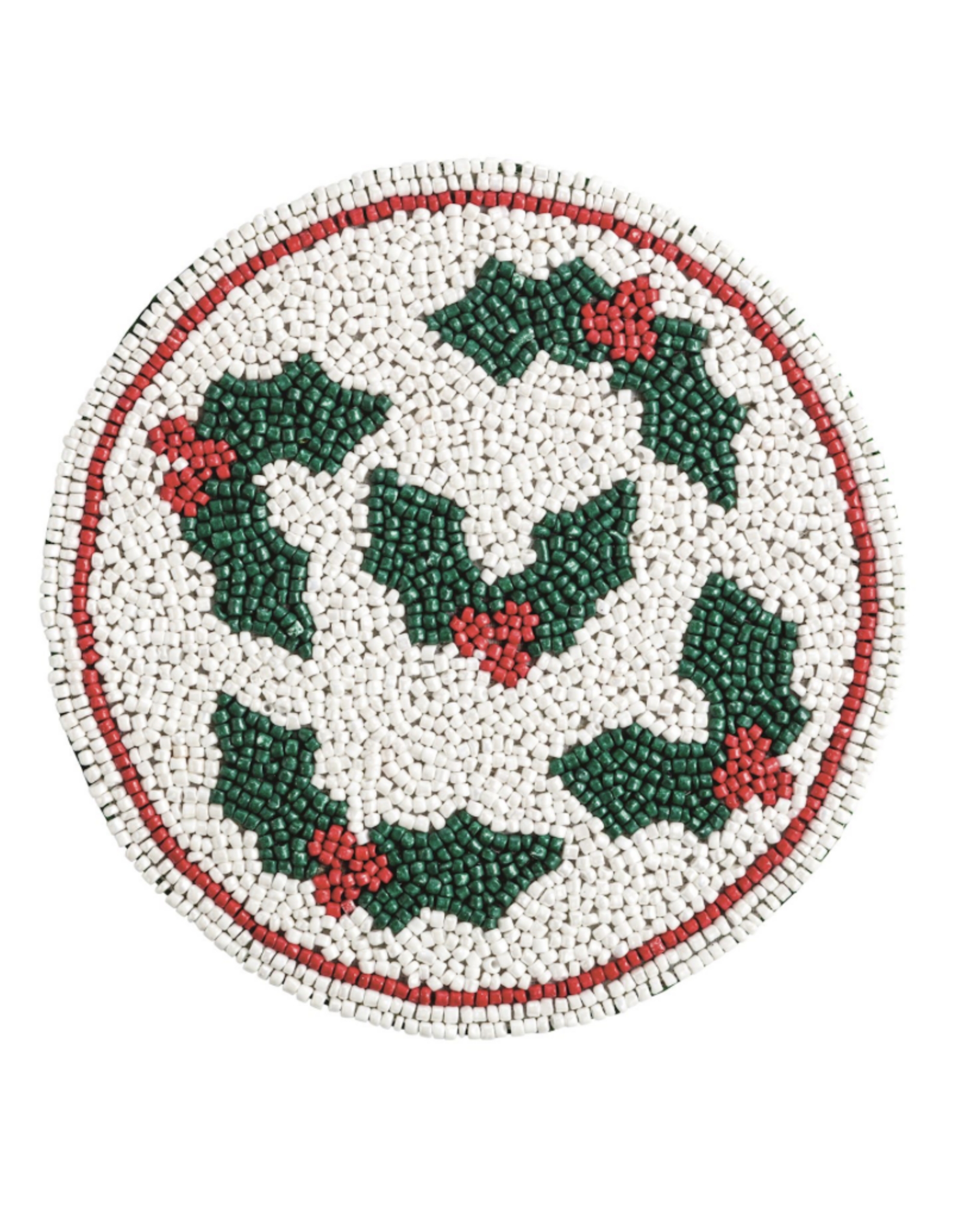 Mudpie Holly Beaded Trivet