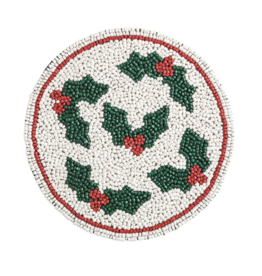 Mudpie Holly Beaded Trivet