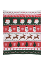 Mudpie Fair Isle Christmas Blanket