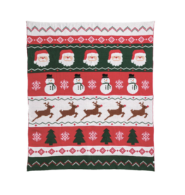 Mudpie Fair Isle Christmas Blanket