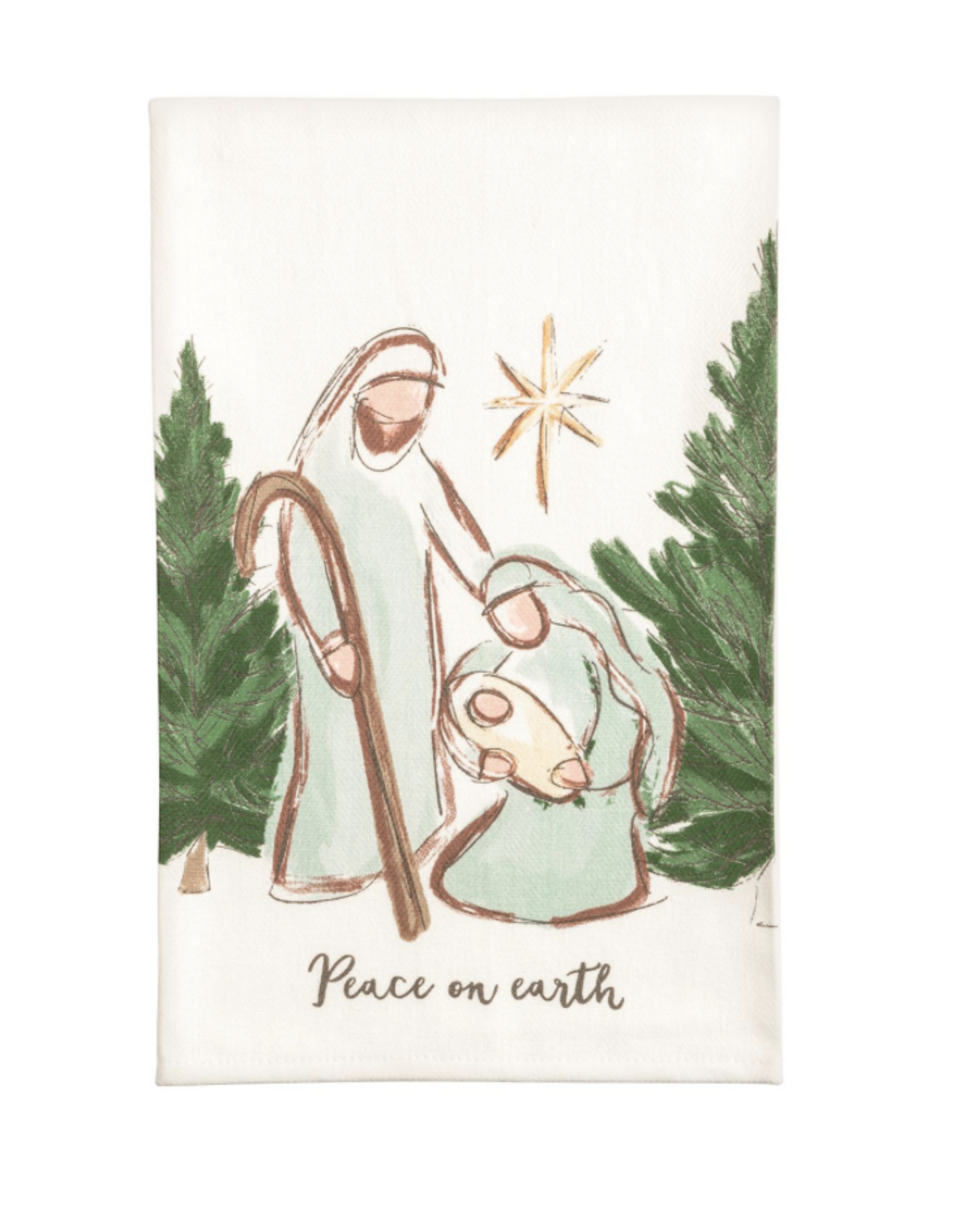 Mudpie Peace on Earth Mary Towel