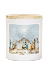 Sincere Surroundings Watercolor Nativity Candle (Woodland Walk)