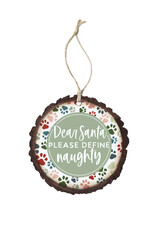 Sincere Surroundings Define Naughty Pawprints Ornament