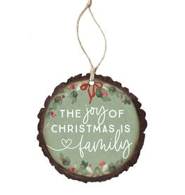 Sincere Surroundings Joy Of Christmas Family Ornament