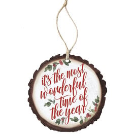 Sincere Surroundings Wonderful Time Year Ornament