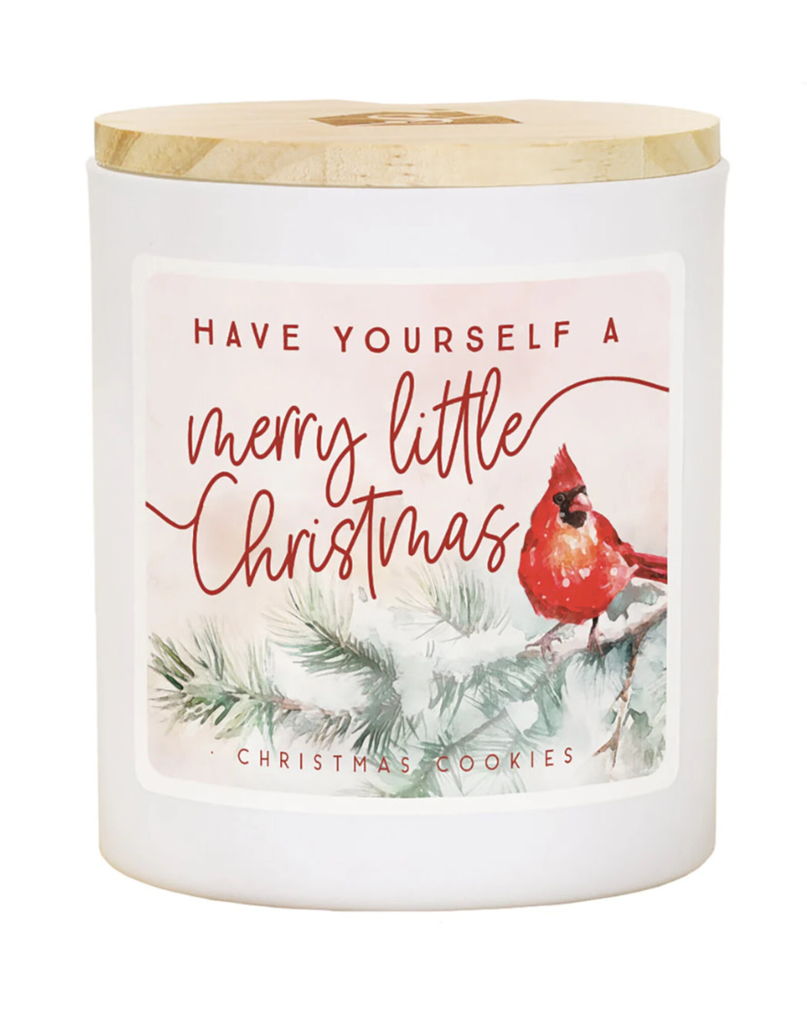 Sincere Surroundings Merry Little Cardinal Candle (Christmas Cookies)