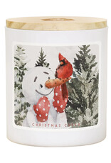 Sincere Surroundings Snowman Cardinal Candle (Christmas Cheer)