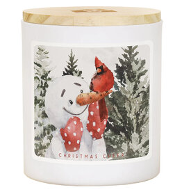 Sincere Surroundings Snowman Cardinal Candle (Christmas Cheer)
